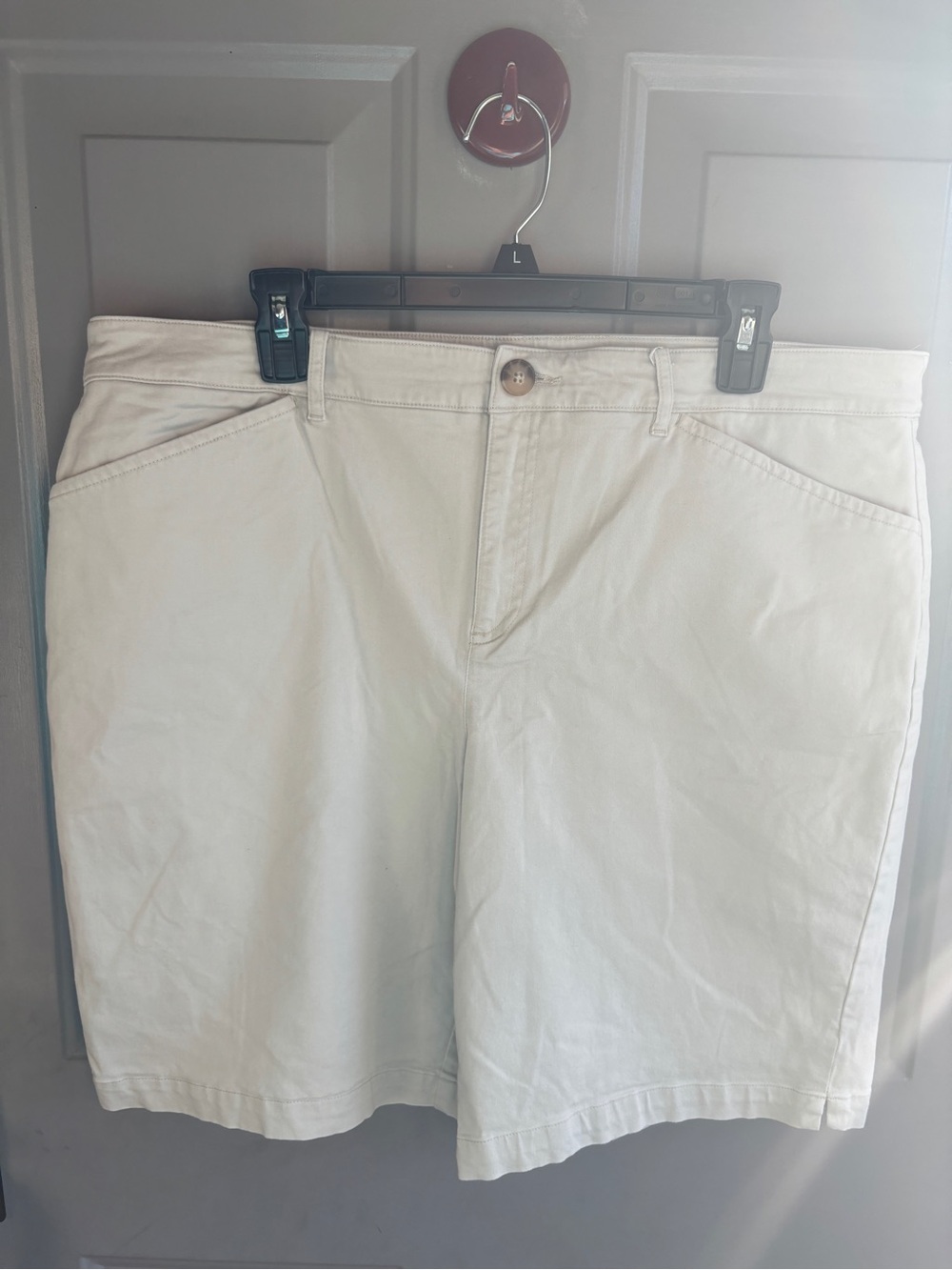 Charter Club size 18 Casual Cream Cotton Shorts